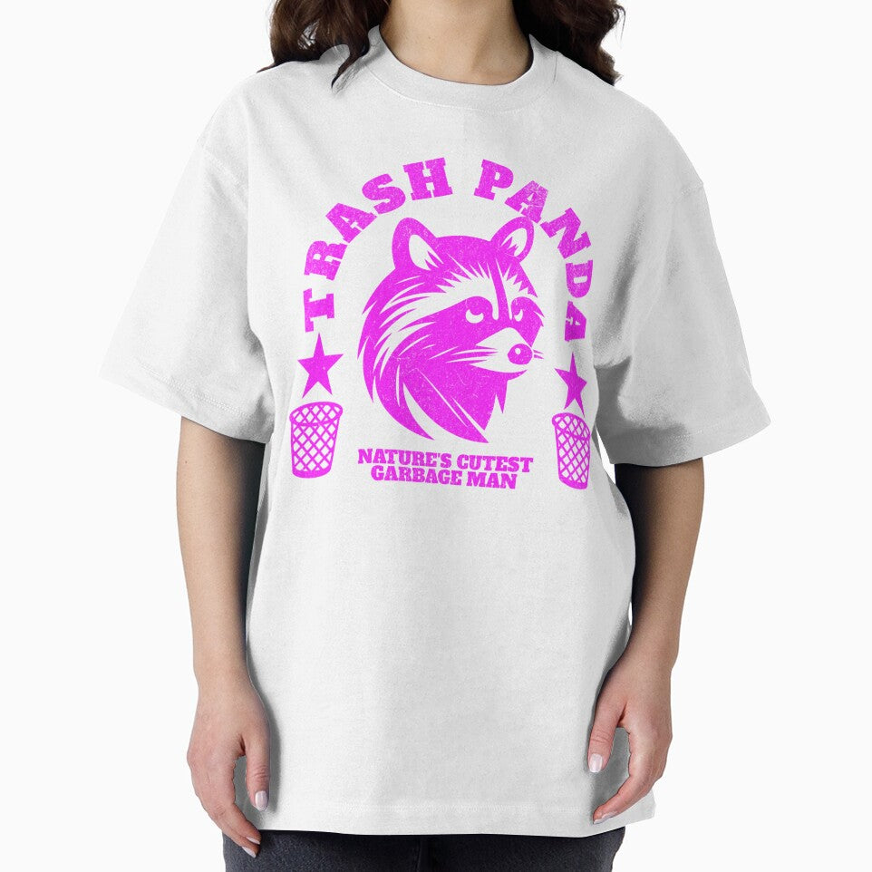 Raccoon trash panda ironic college seal parody hot pink by DisgustangCO