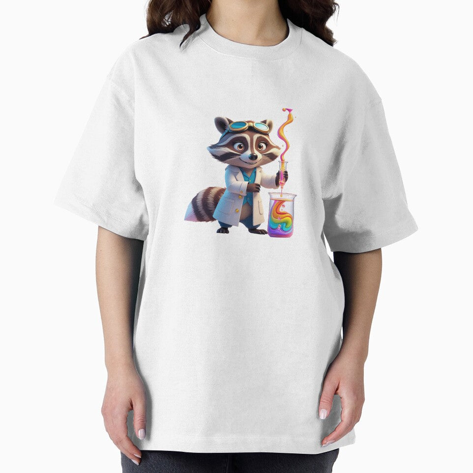Scientist Raccoon Mixing Colors | Cute Laboratory Animal Art by raccoonmerch