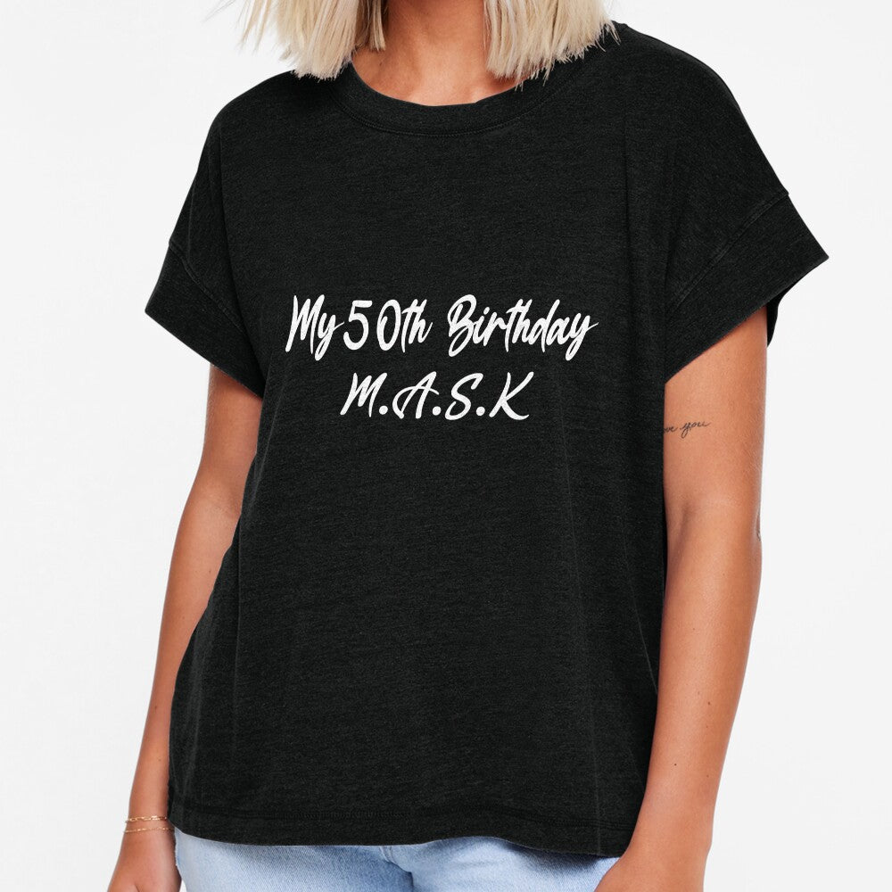 My 50th Birthday Mask by Black & Aura