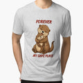 Funny Otter Meme Collection - Forever My Safe Place - Mother & Baby Otter by MiraLumeStudio