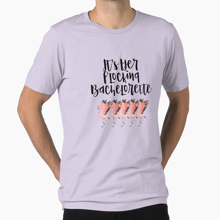It's Her Flocking Bachelorette Pink Flamingo Flock graphic by NoveltyMerch