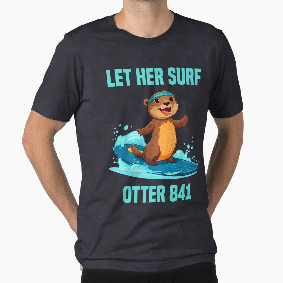 Let Her Surf Otter 841 by Cute Shark