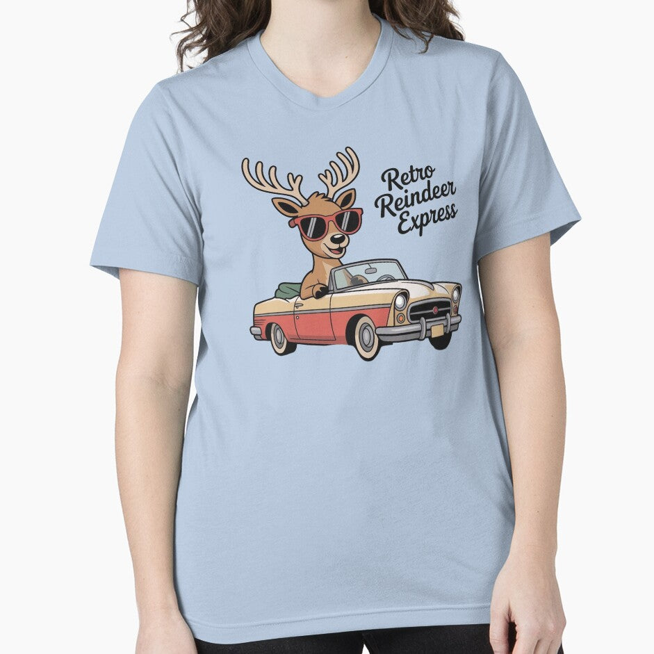Retro Reindeer Express - Vintage Retro Cchristmas by WikaKowalczyk