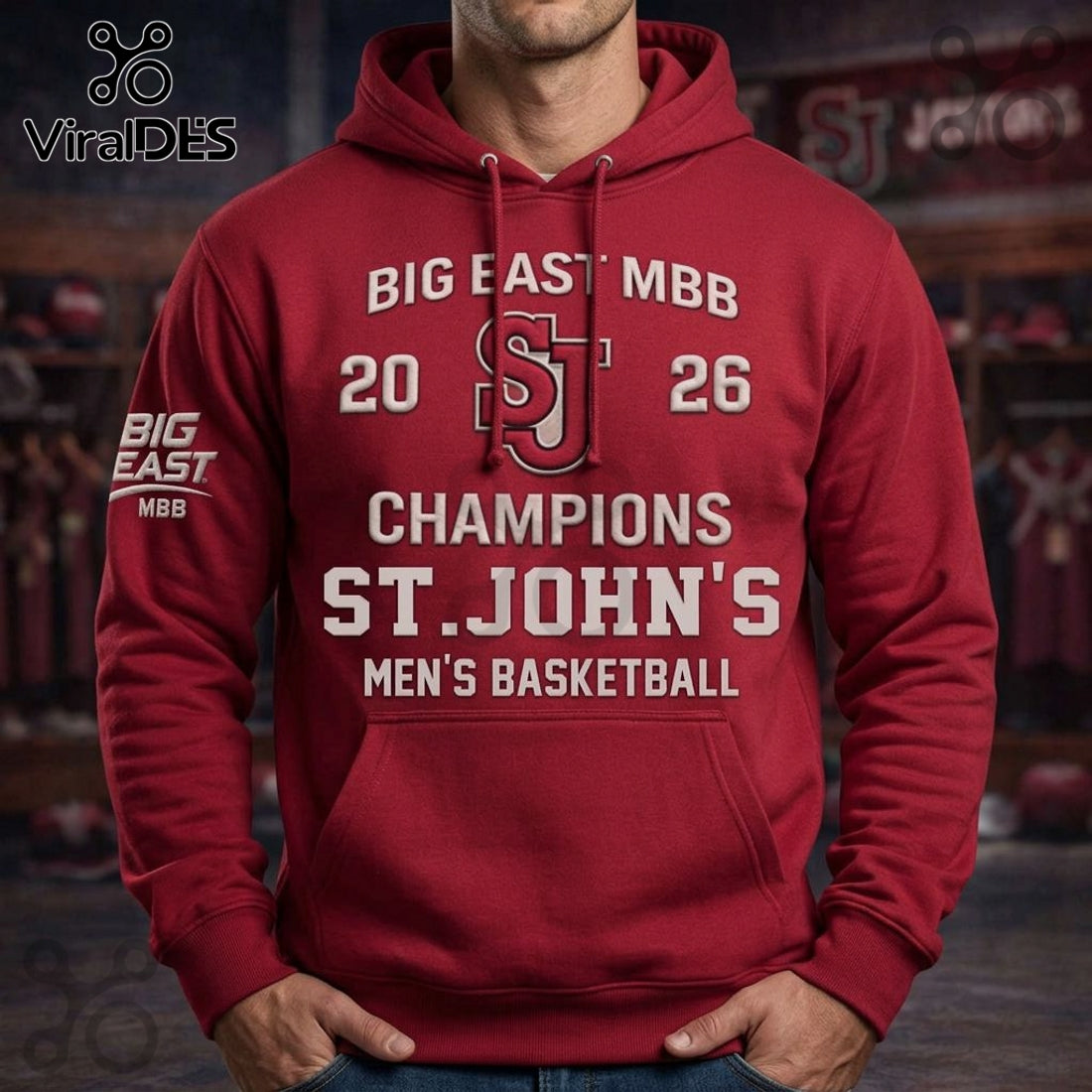 St. John’s Big East Champions Men’s Basketball Premium Hoodie