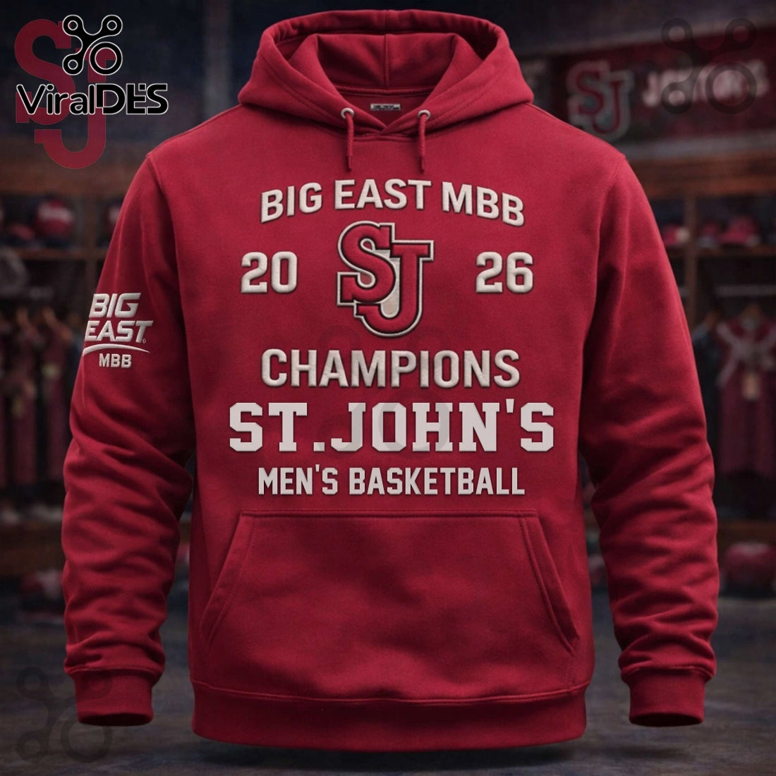 St. John’s Big East Champions Men’s Basketball Premium Hoodie