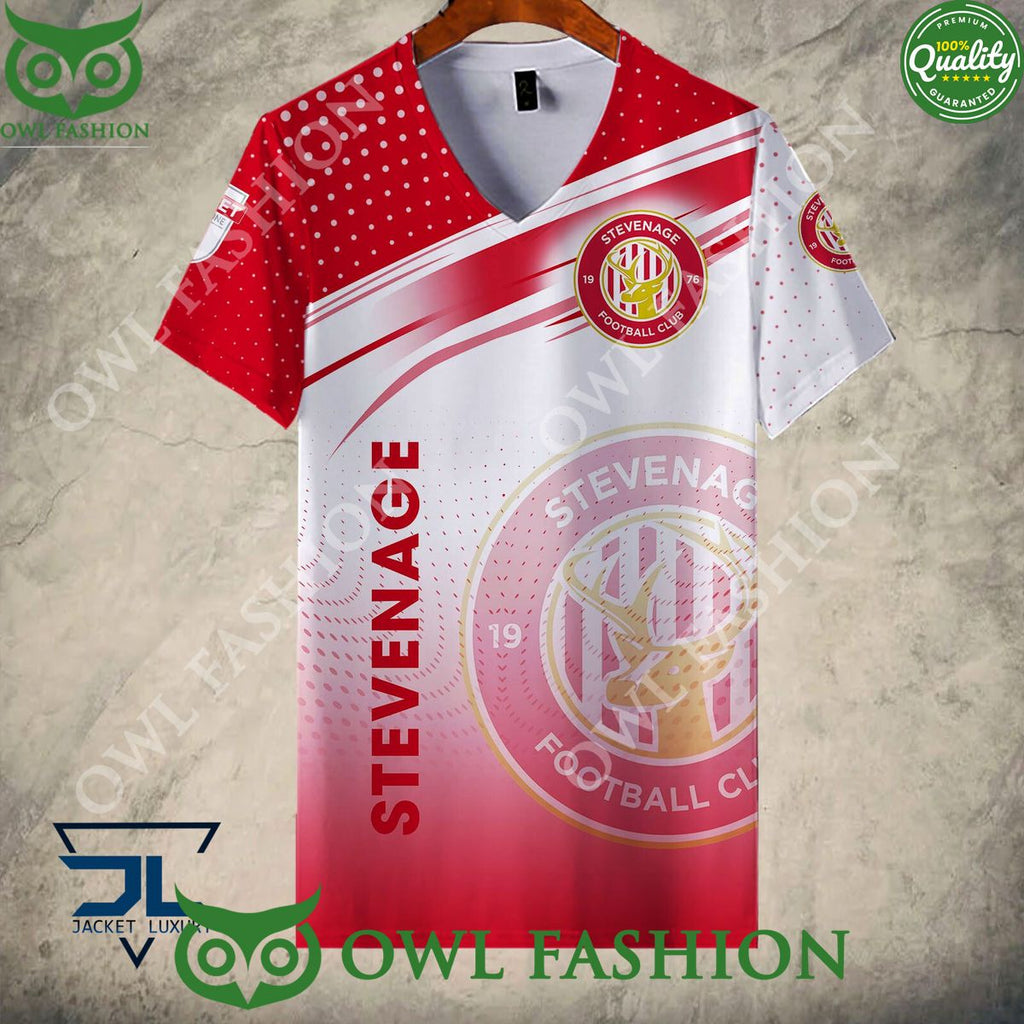 Stevenage Football Club New Design 2024 EFL Hoodie Shirt