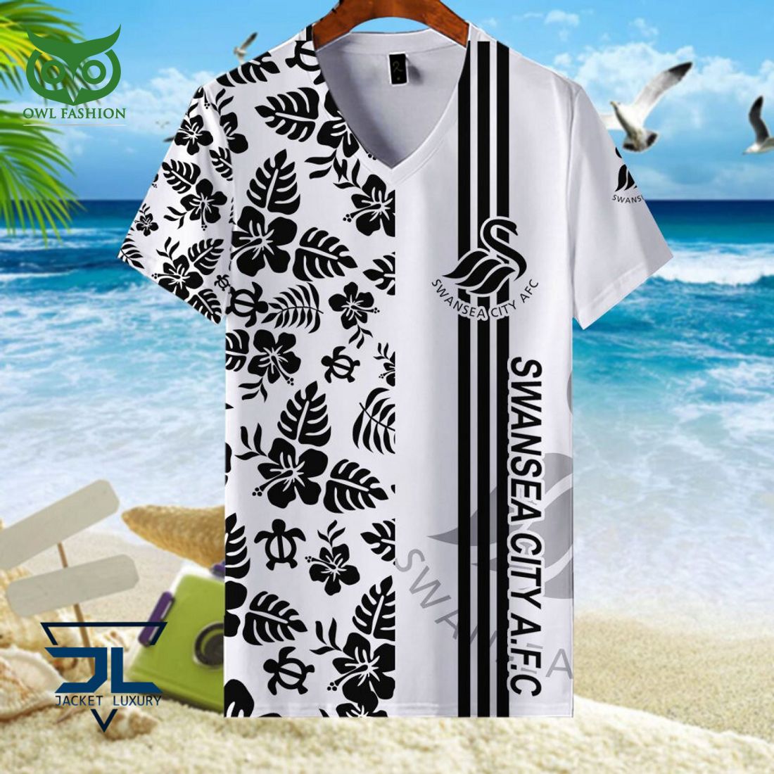 Swansea City A.F.C EFL Championship Hawaiian Shirt T-shirt