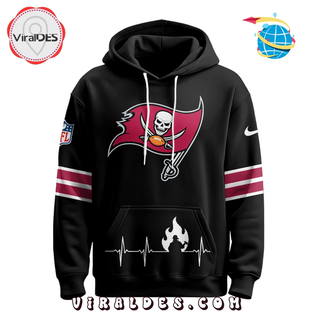 Tampa Bay Buccaneers x Firefighter Appreciation Night Game Hoodie 2025