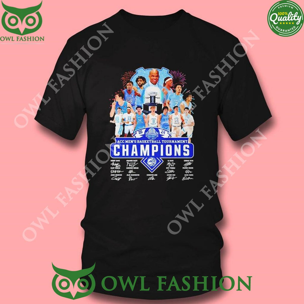 Tar Heels 2024 Acc Men’s Basketball Tournament Champions Tee Shirt