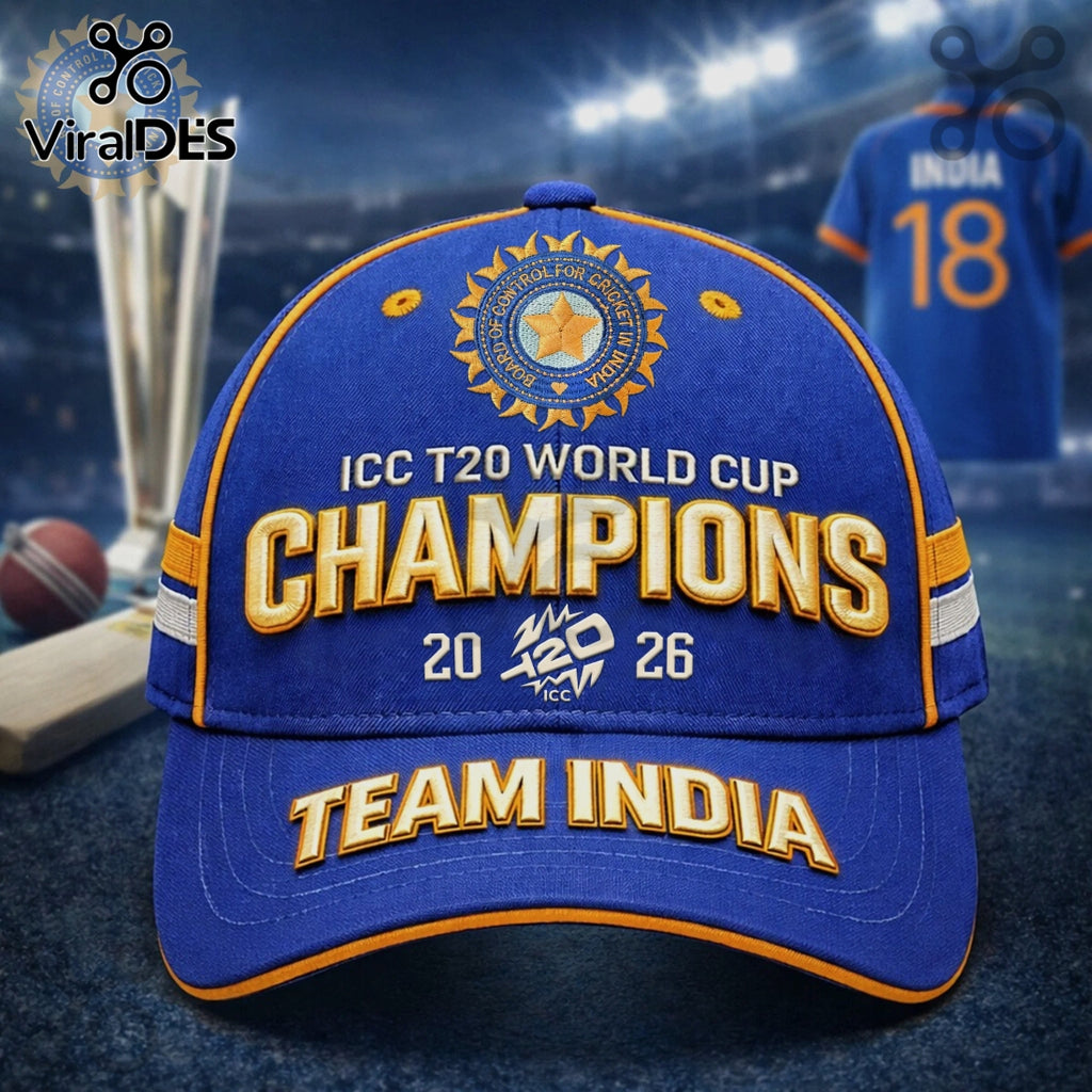 Team India T20 World Cup Champions 2026 Commemorative Premium Cap