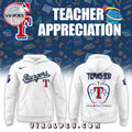 Texas Rangers 2025 Teacher Night White Hoodie