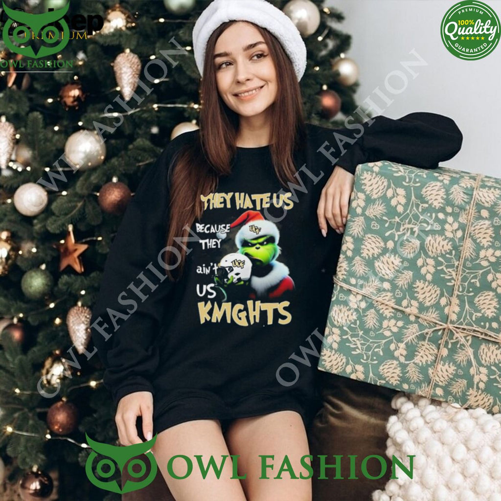 They Hate Us Because Ain’t Us UCF Knights Santa Grinch Christmas T-Shirt