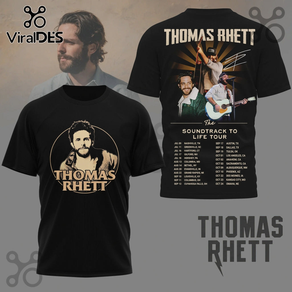 Thomas Rhett Soundtrack to Life Tour 2024 Music Concert T-Shirt