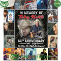 Toby Keith 1961 2025 64th Anniversary The Man The Myth The Legend Fleece Blanket