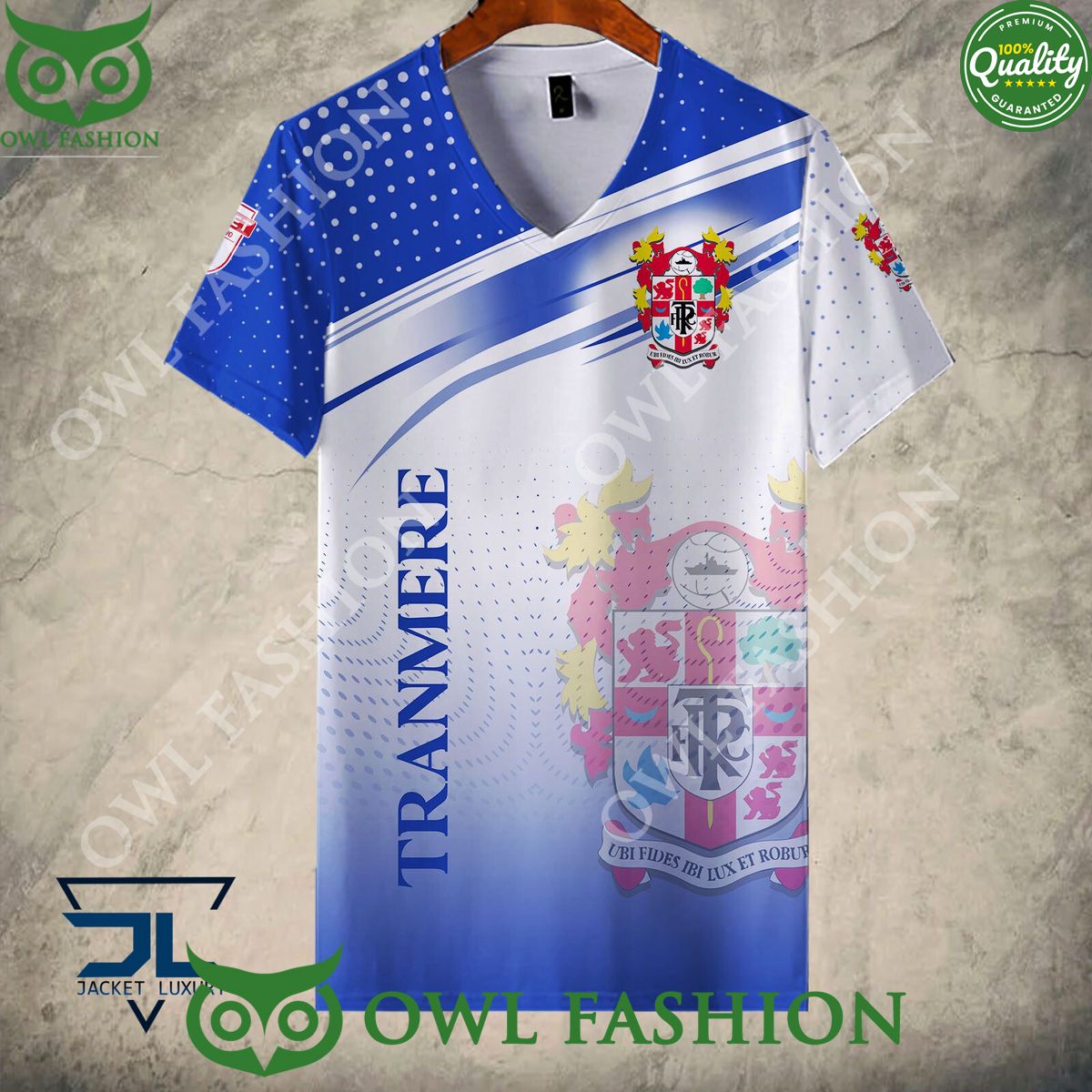 Tranmere Rovers Logo League Two Printed Hoodie Shirt