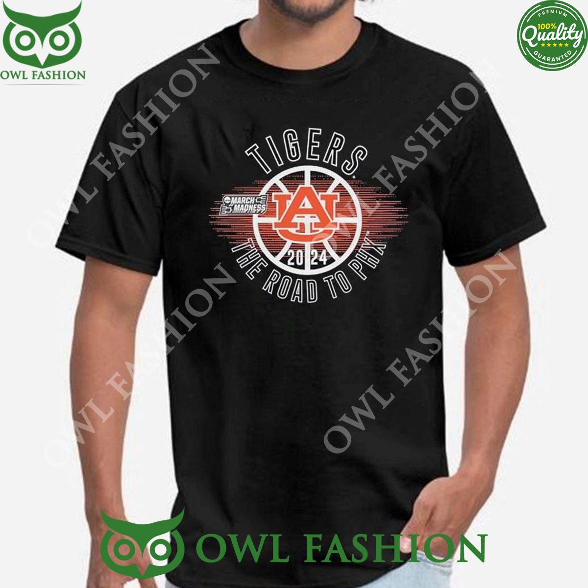 Trending 2024 March Madness Tigers The Road To Phx Shirt Sweater Hoodie