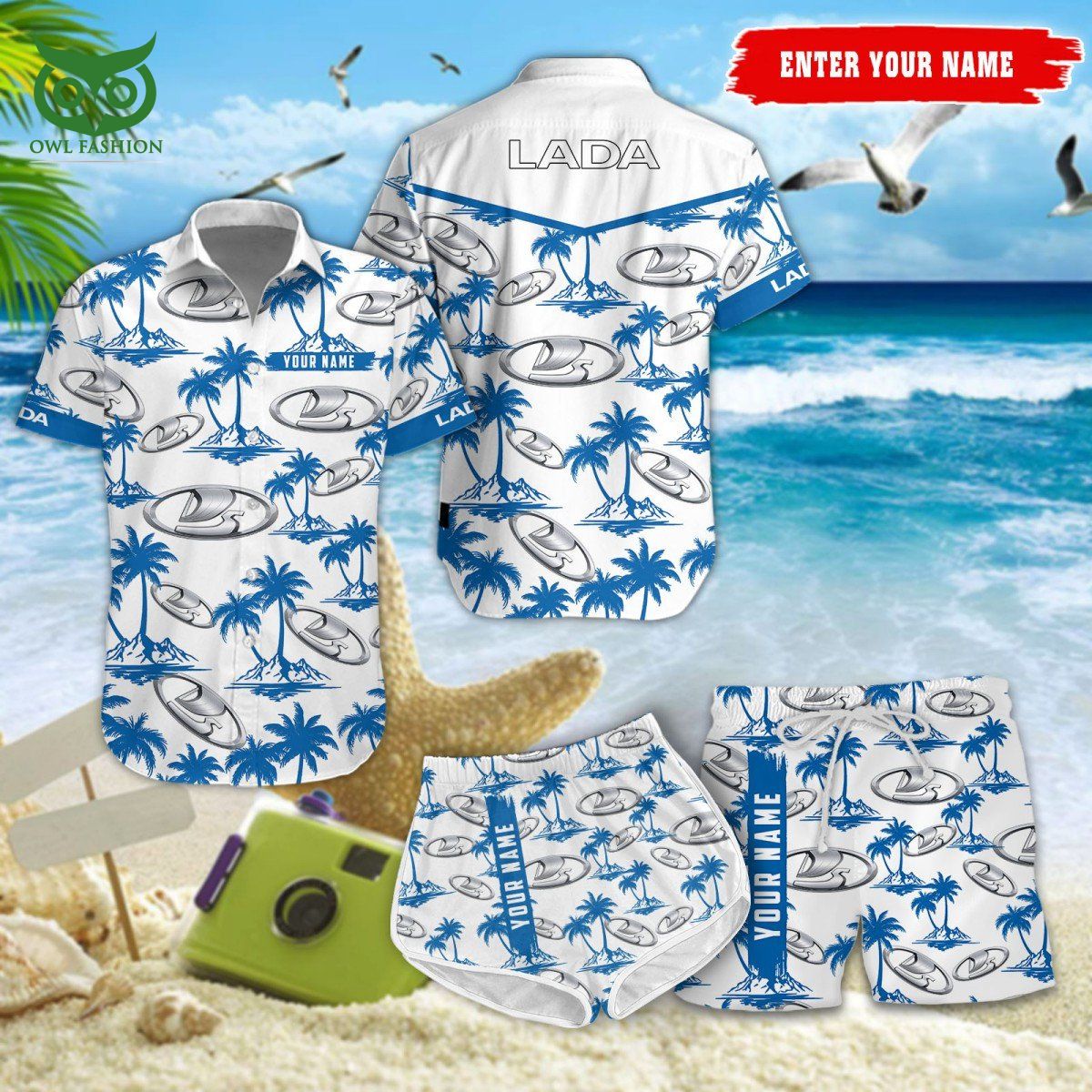 Trending Lada Brand Personalized Hawaiian Shirt Shorts