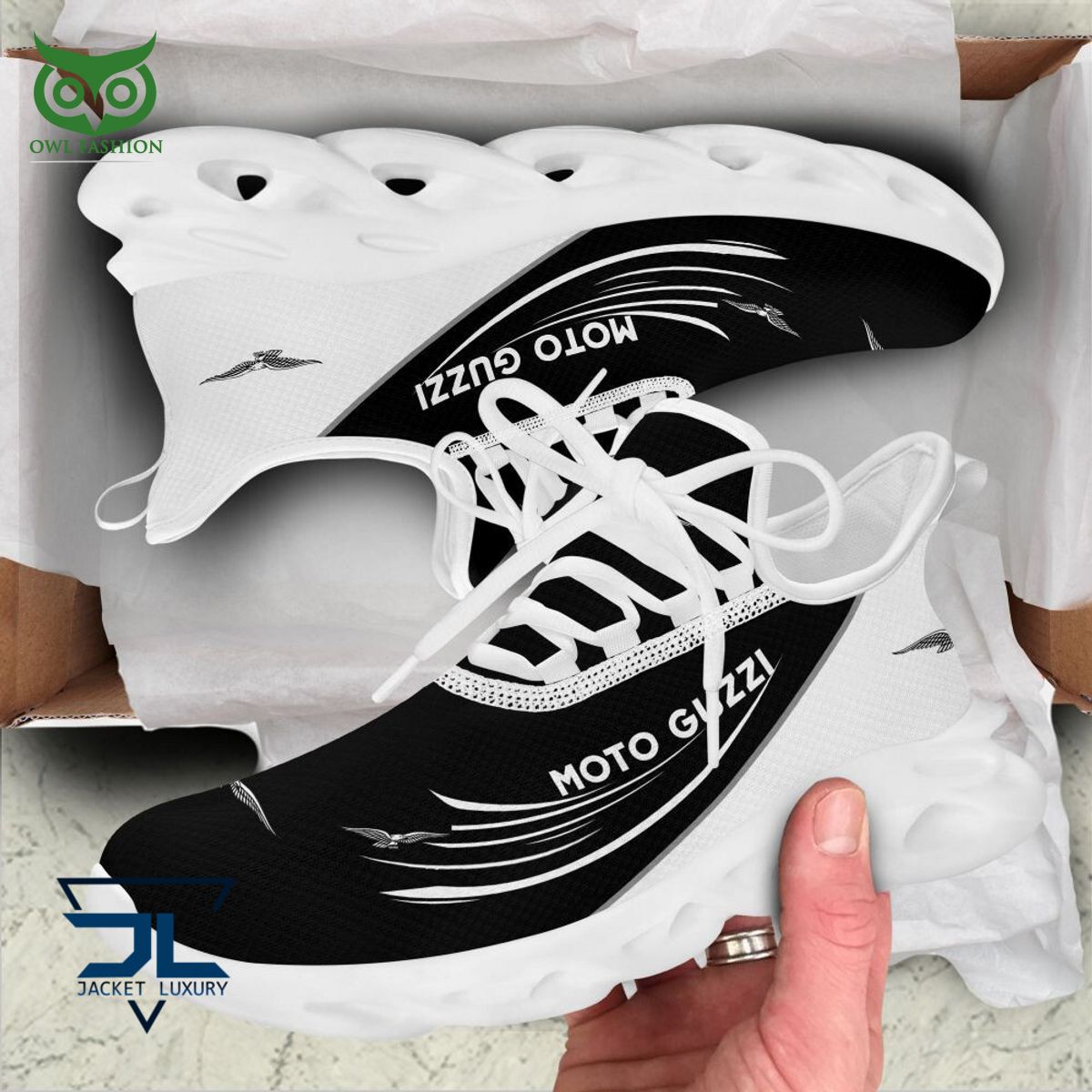 Trending Motor Guzzi Luxury Car Brand Logo Max Soul Shoes