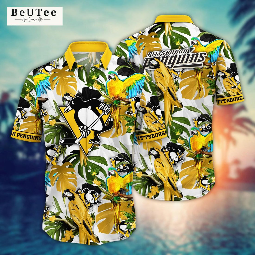 Trending NHL Pittsburgh Penguins Flower Floral Hawaiian Shirt