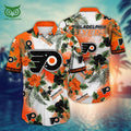 Trending Philadelphia Flyers NHL Flower Floral Hawaiian Shirt