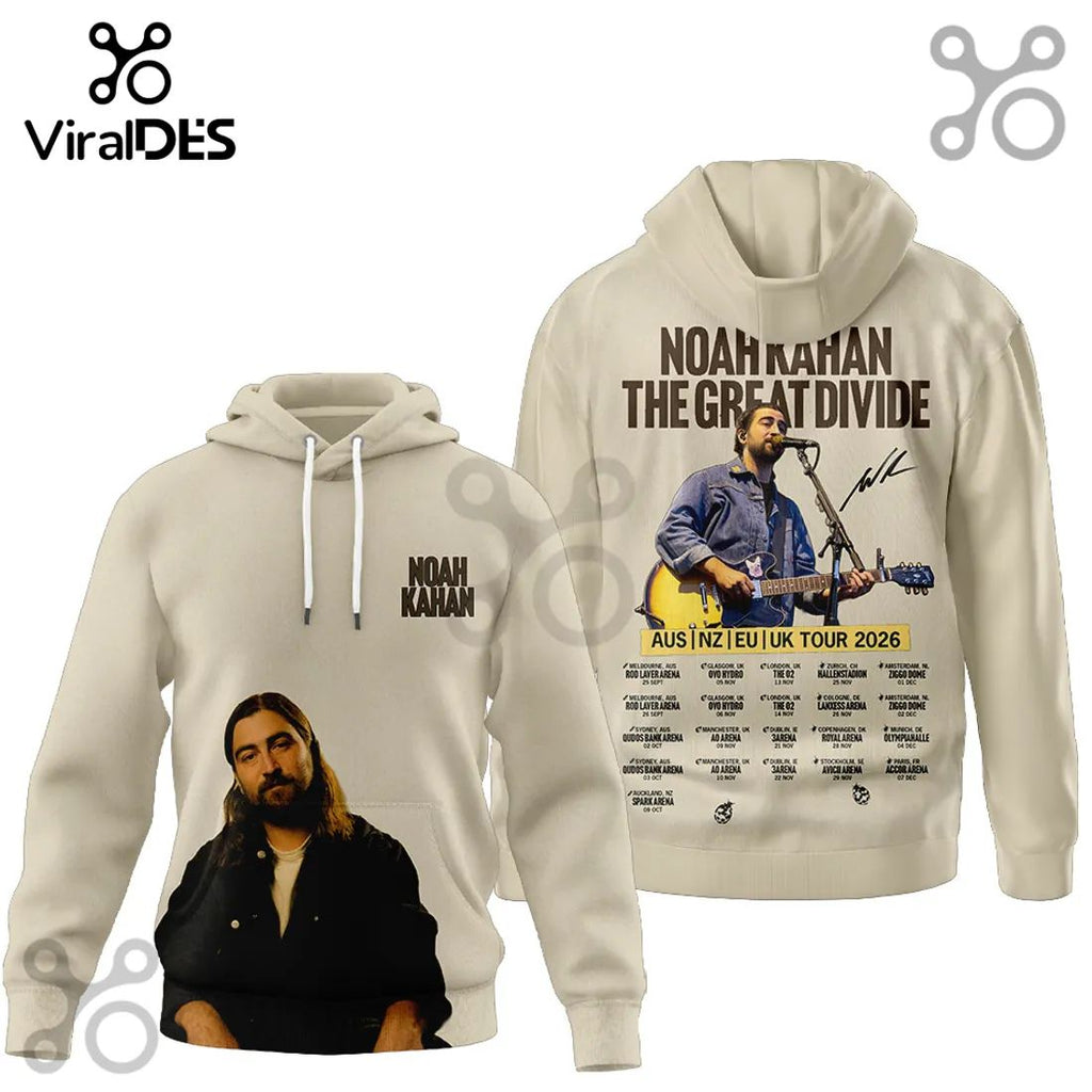 Noah Kahan The Great Divide 2026 Concert Music Fan Tour Dates Hoodie