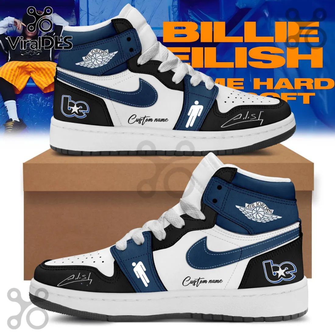 Billie Eilish Custom Hit Me Hard & Soft Tour High-Top Sneakers
