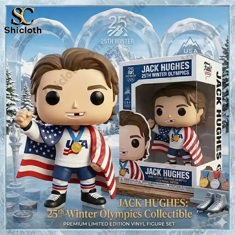 Jack Hughes XXV Winter Olympic Gold Pop! Figure Dolls