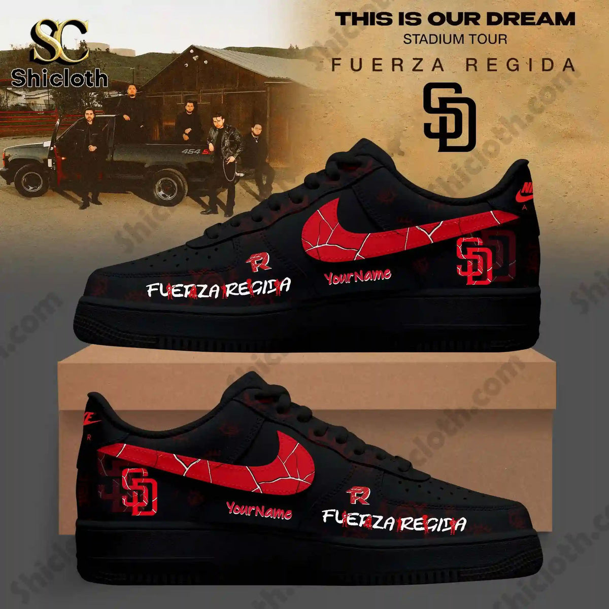 San Diego Padres x Fuerza Regida This Is Our Dream Stadium Tour 2026 Jersey