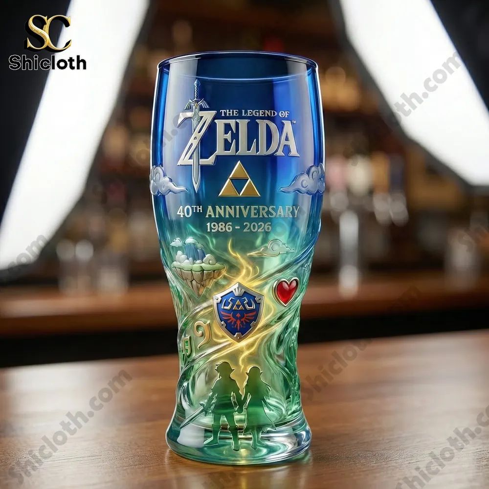 Zelda 40th Anniversary Collector Glass