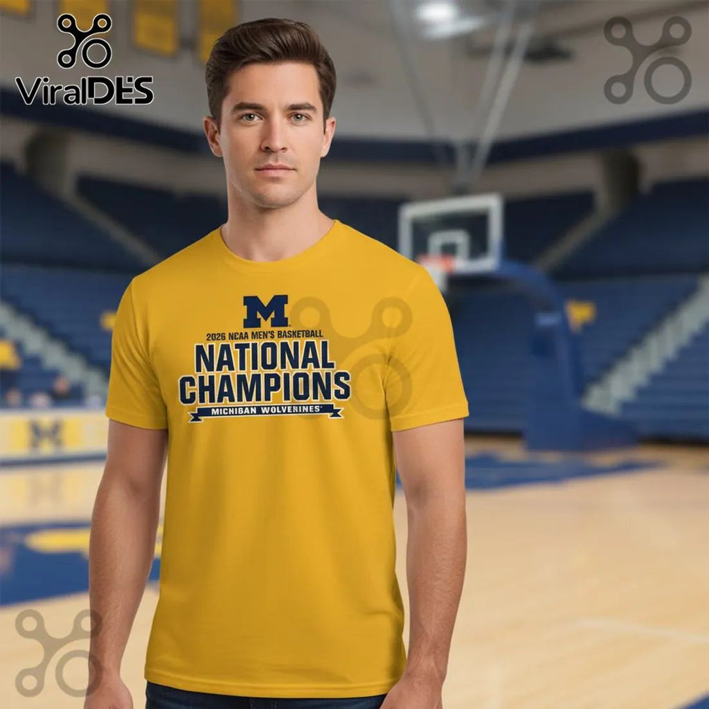 Michigan Wolverines 2026 NCAA Men’s Basketball Final Four Championship T-Shirt