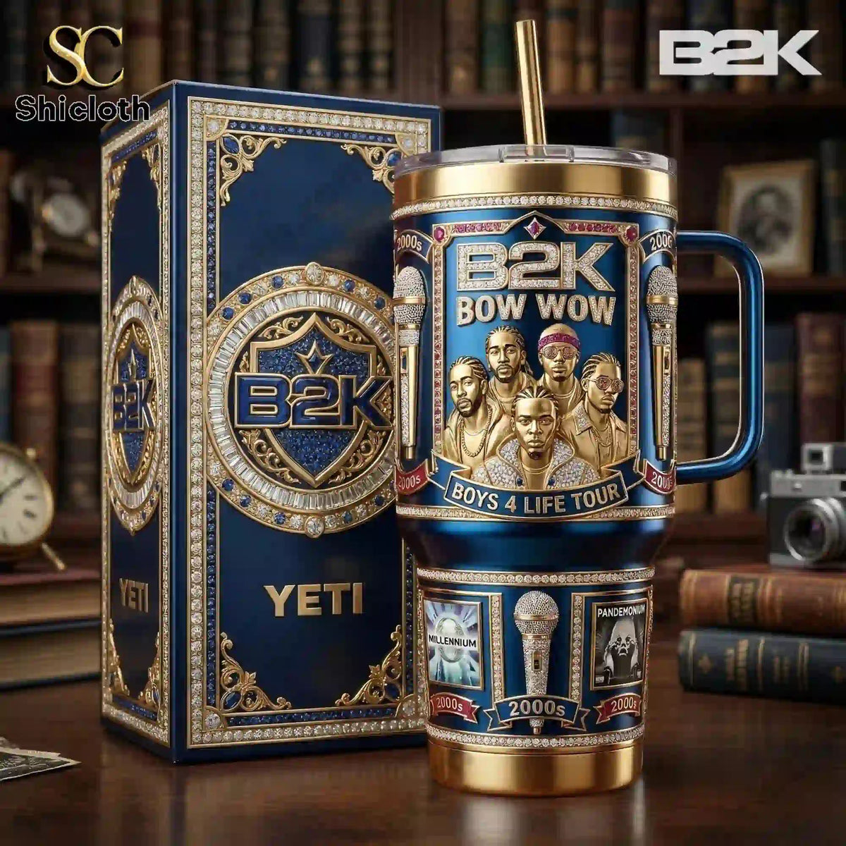 B2K Bow Wow Boys 4 Life Tour Pandemonium 40oz Tumbler With Handle