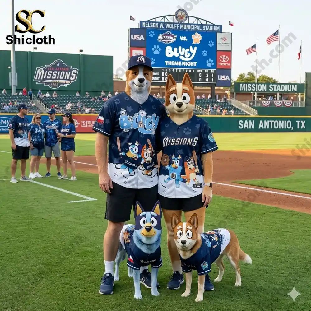 San Antonio Missions x Bluey Night Limited Jersey