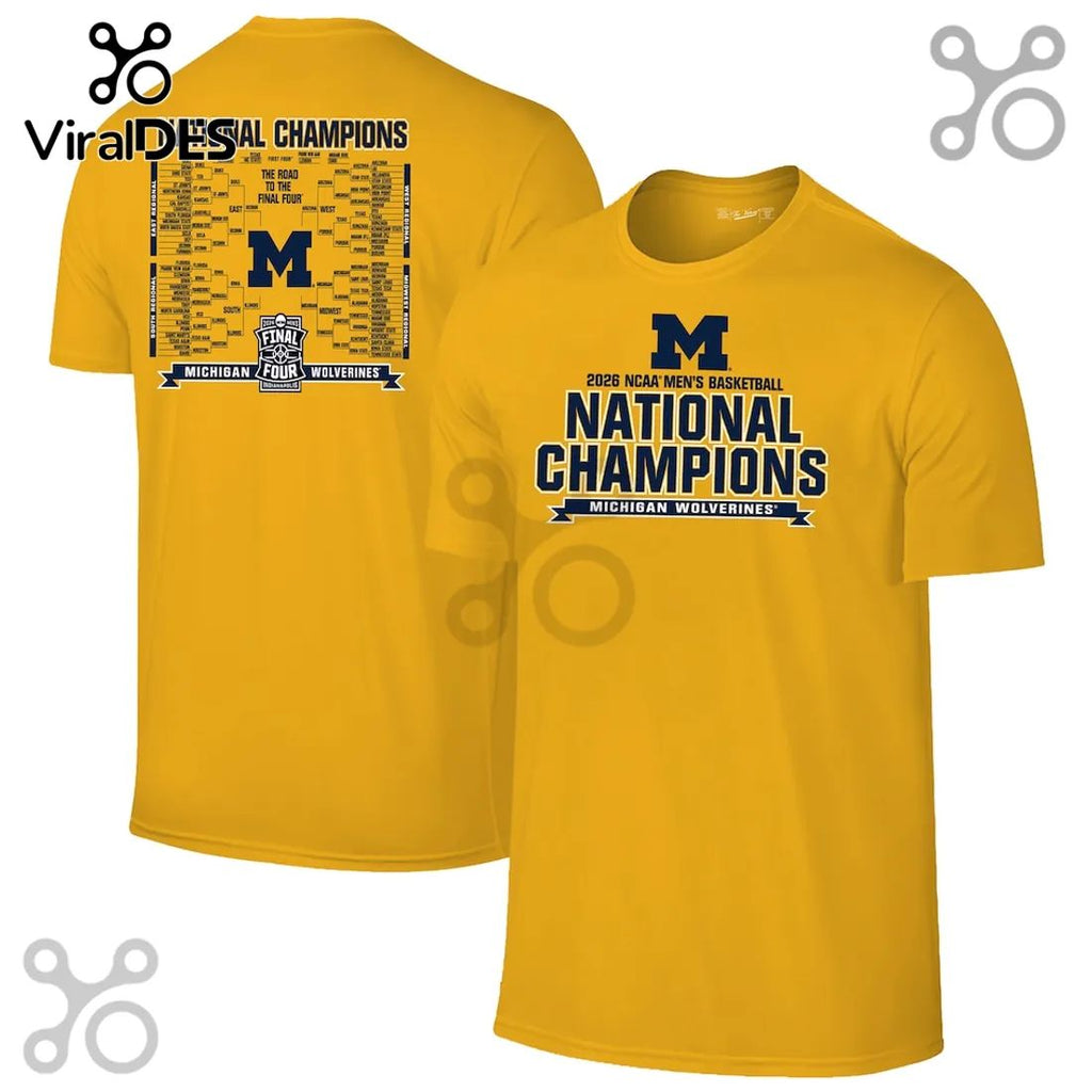 Michigan Wolverines 2026 NCAA Men’s Basketball Final Four Championship T-Shirt