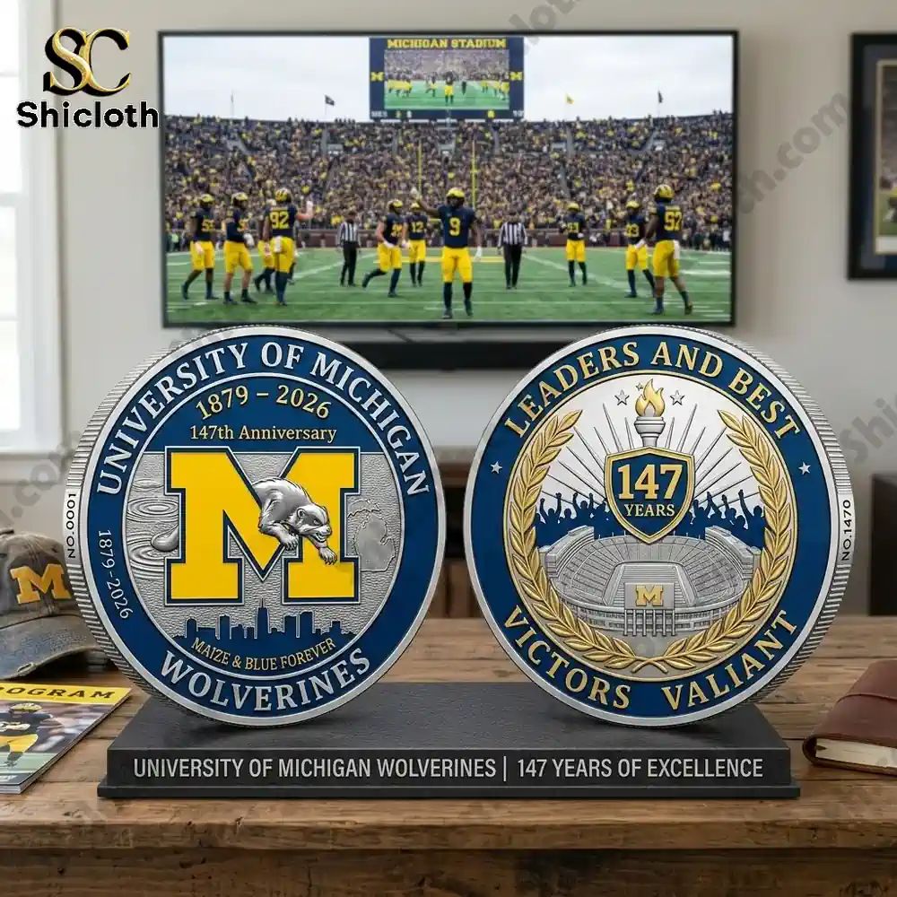 New University of Michigan Wolverines 147th Anniversary Commemorative Coin