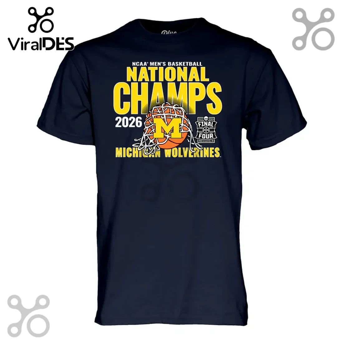Michigan Wolverines 2026 NCAA Men’s Basketball National Champs T-Shirt
