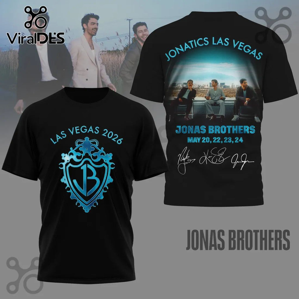 Jonas Brothers Las Vegas 2026 Jonatics Fan Commemorative Concert T-Shirt