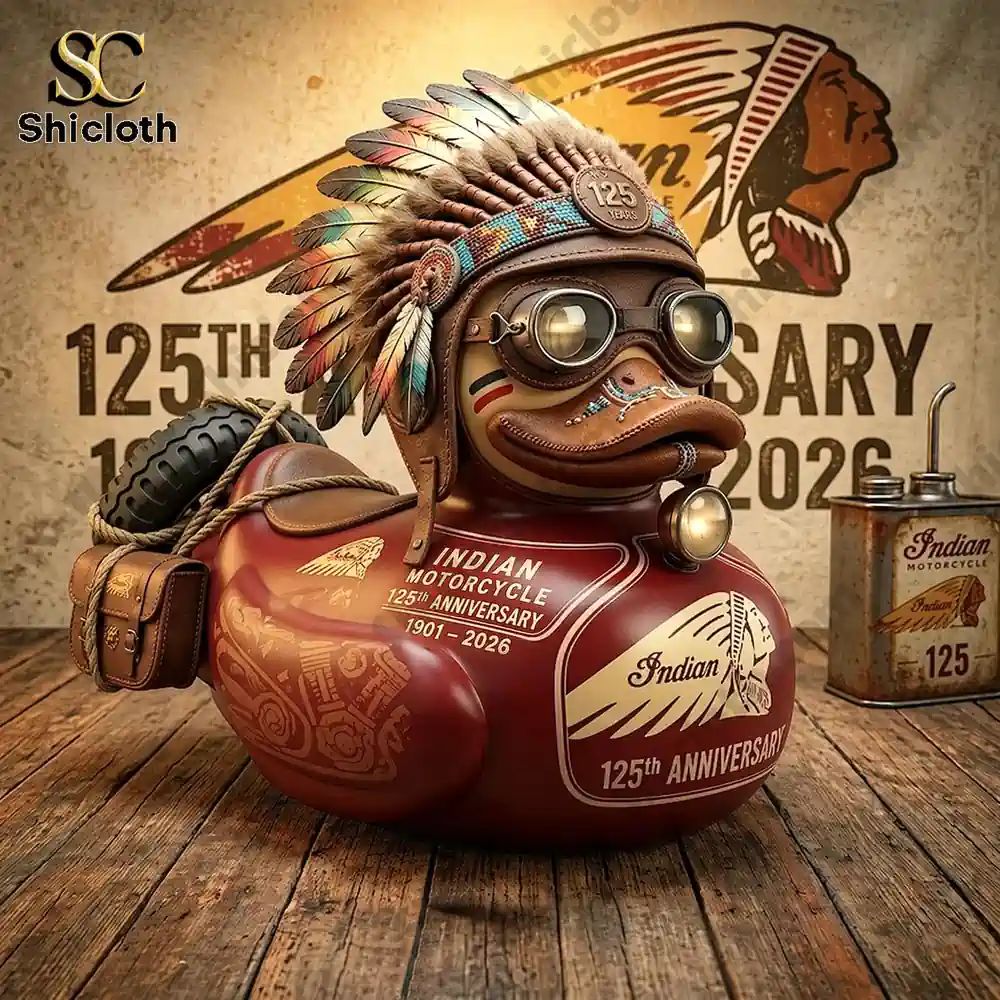 Indian Motorcycle 125th Anniversary Commemorative Duck
