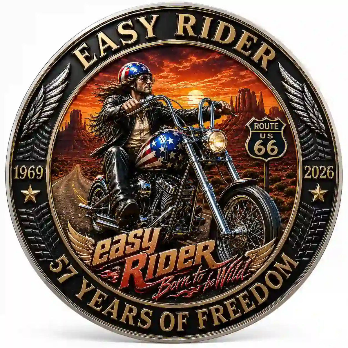 Easy Rider 57th Anniversary Chopper Commemorative Coin
