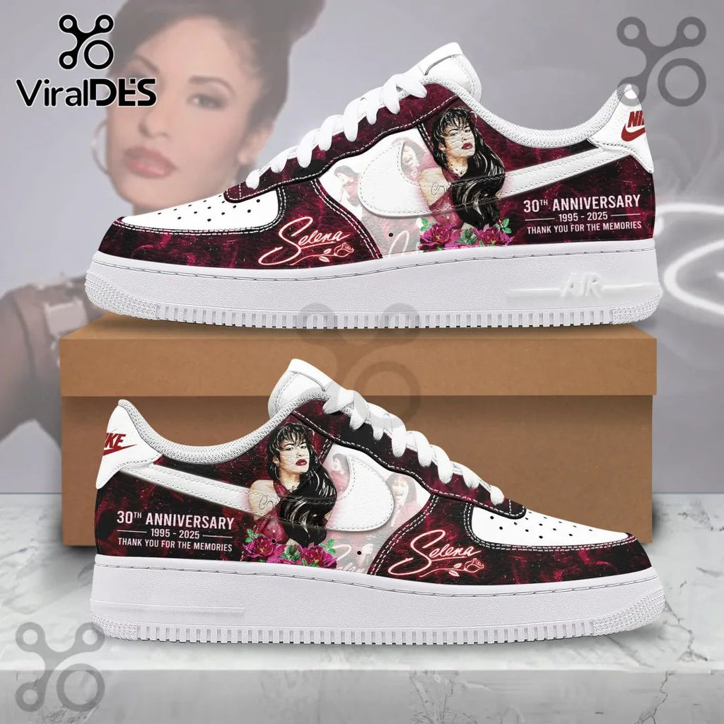 Selena 30th Anniversary Commemorative Tribute Custom Air Force 1 Shoes