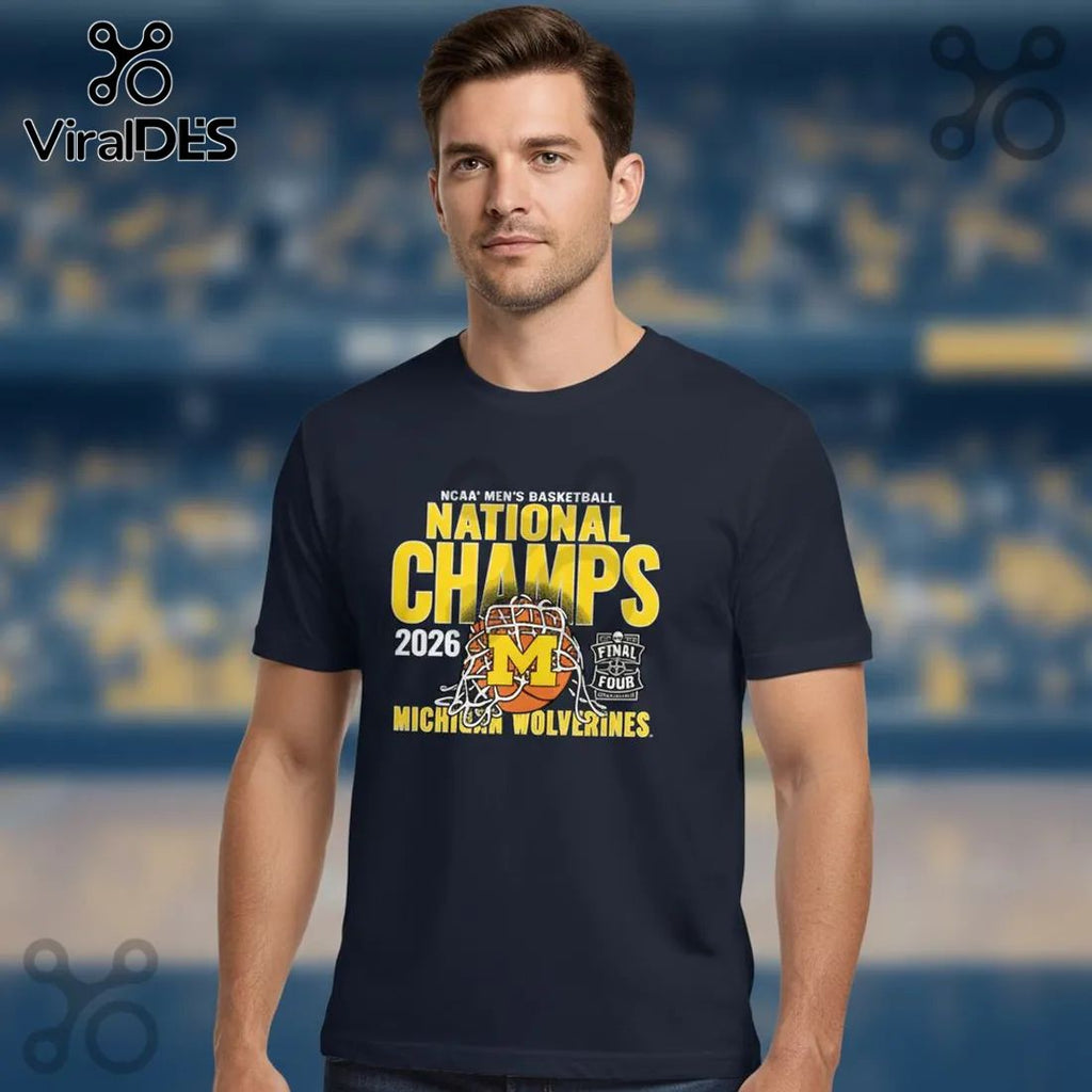 Michigan Wolverines 2026 NCAA Men’s Basketball National Champs T-Shirt