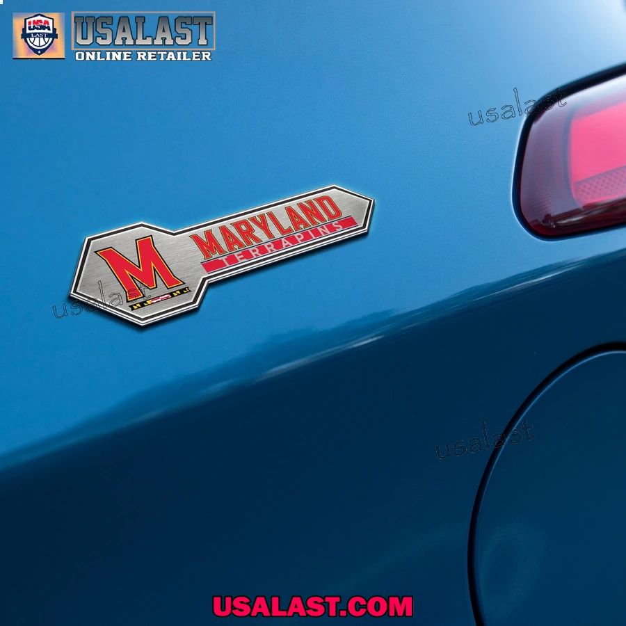 Maryland Terrapins Edition 3D Car Badge Sticker