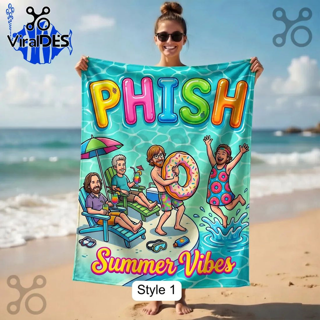 PHISH Summer Vibes Beach Towel