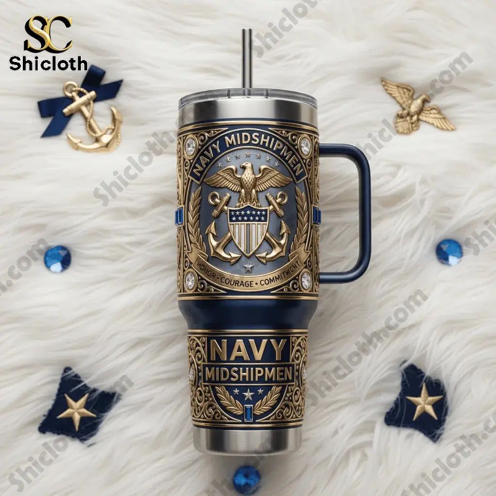 Navy Midshipmen Yeti Tumbler With Handle