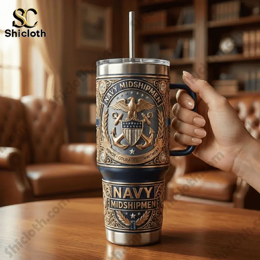 Navy Midshipmen Yeti Tumbler With Handle