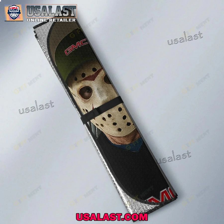 GMC x Horror Movie Characters Car Sunshade, Car Windshield Cover