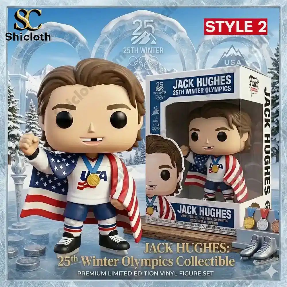 Jack Hughes XXV Winter Olympic Gold Pop! Figure Dolls