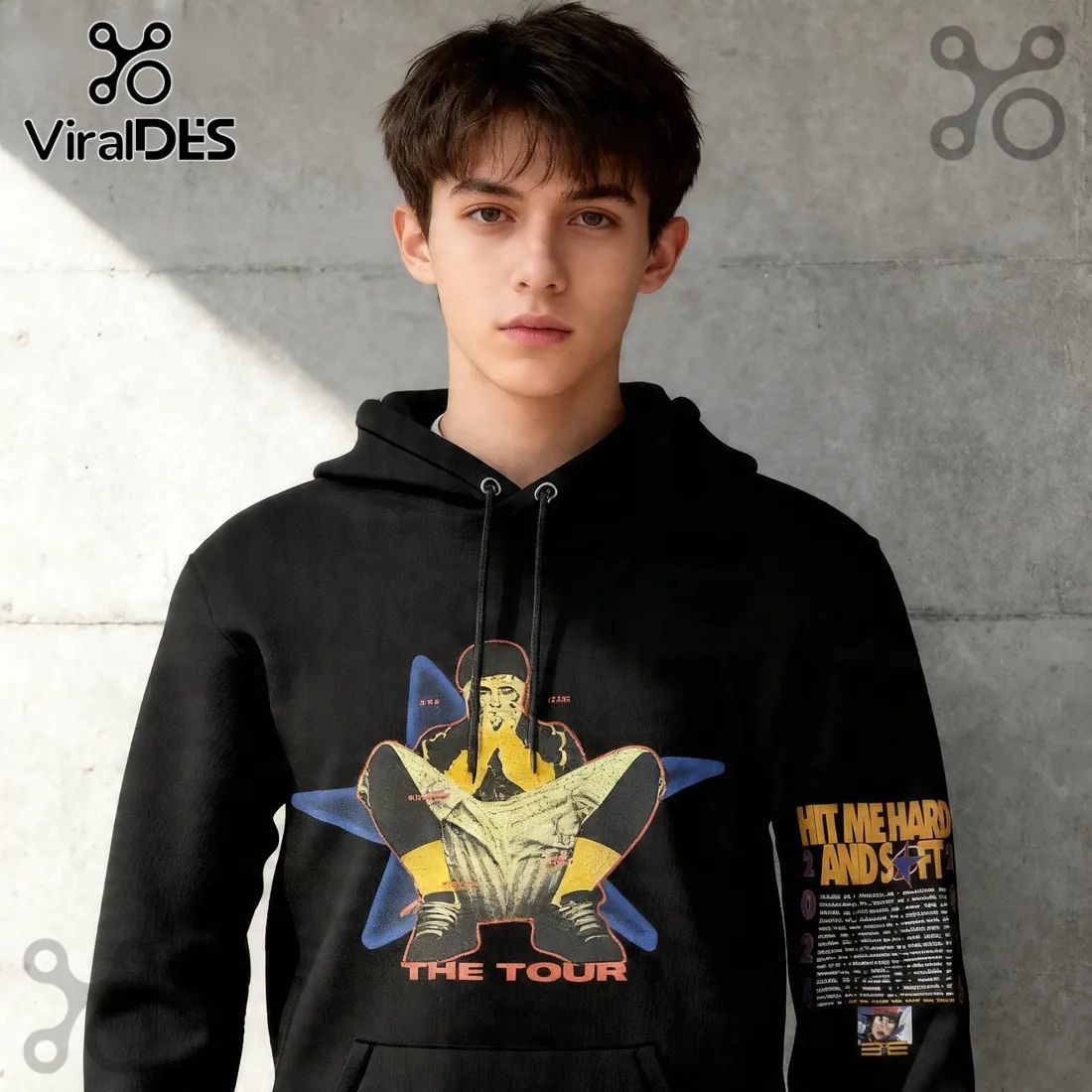 Billie Eilish Hit Me Hard & Soft The Tour 2024-2025 Concert Merch Hoodie