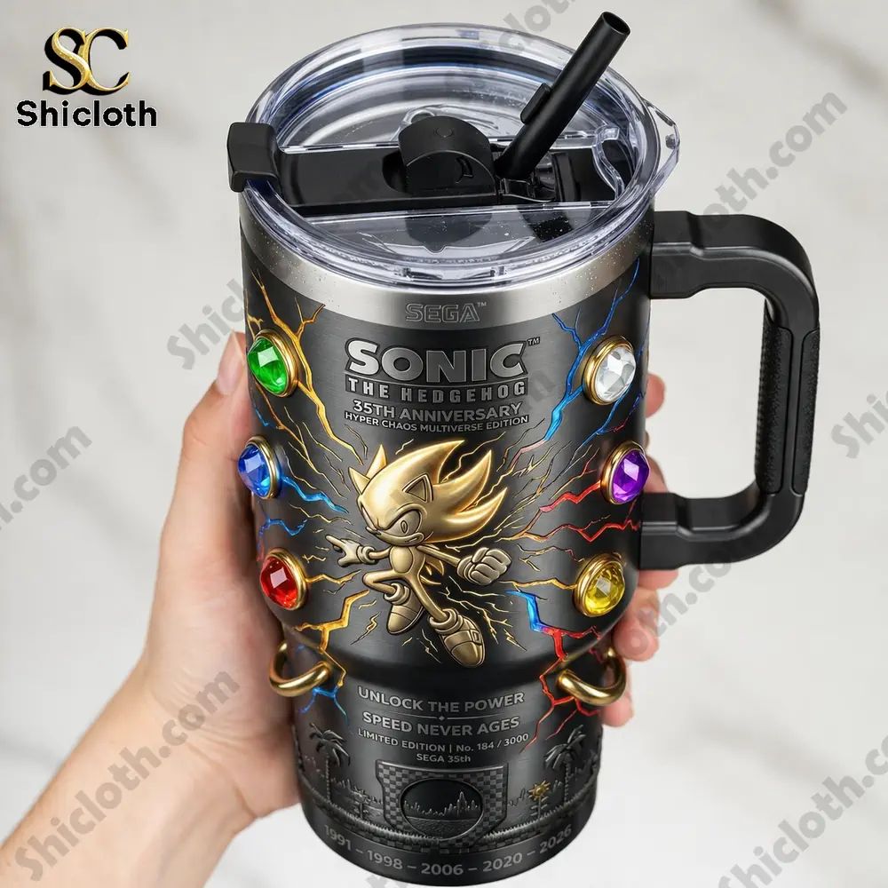 Sonic 35th Anniversary Collector YETI Tumbler