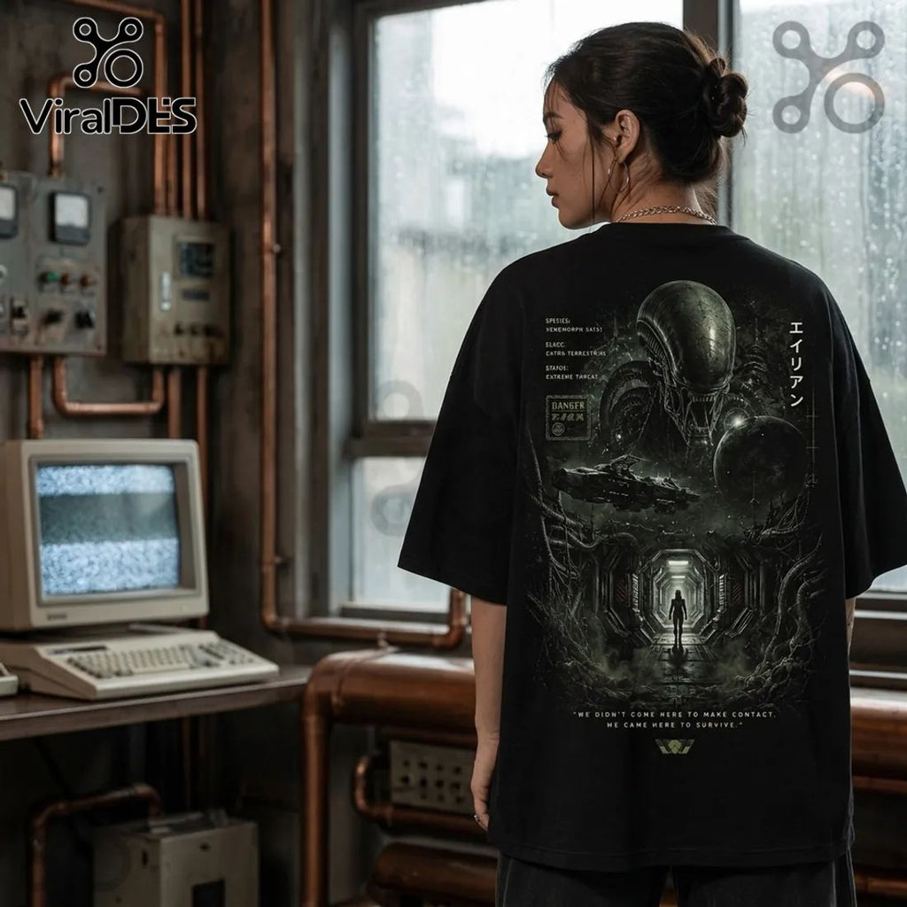 Alien Xenomorph Nostromo Black T-Shirt