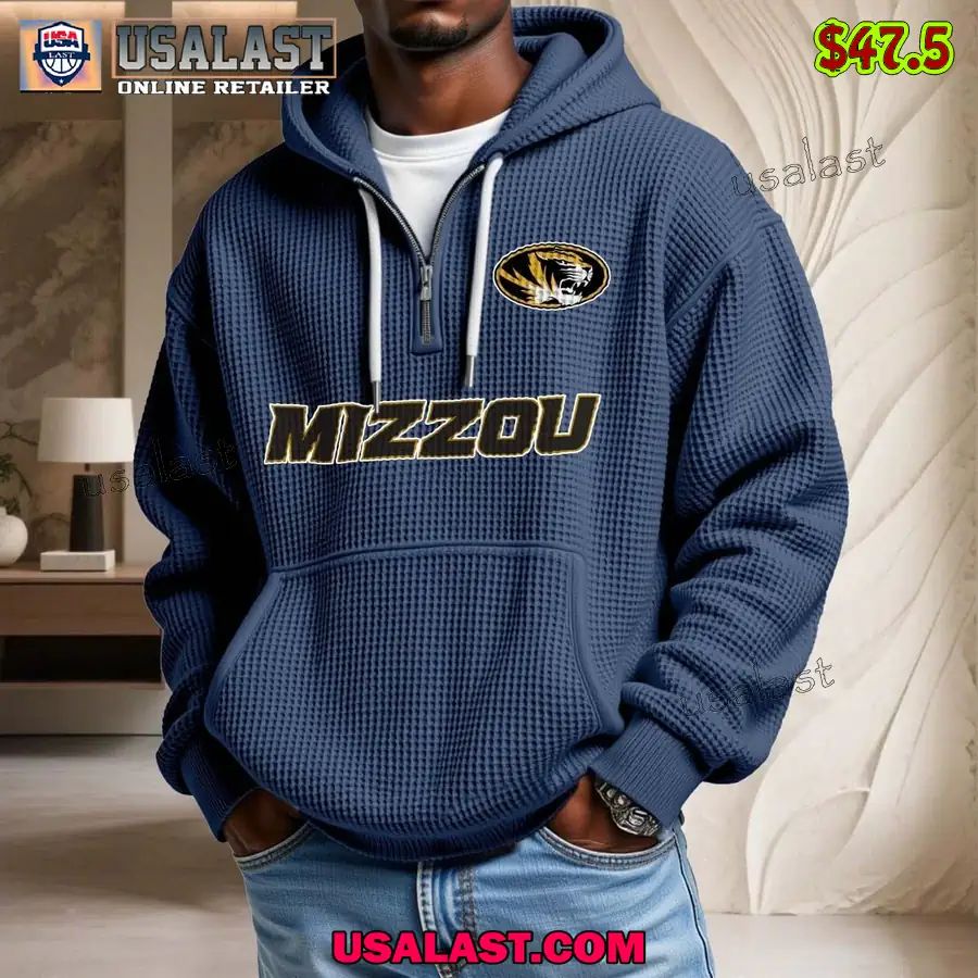 Missouri Tigers Waffle Half Zip Hoodie